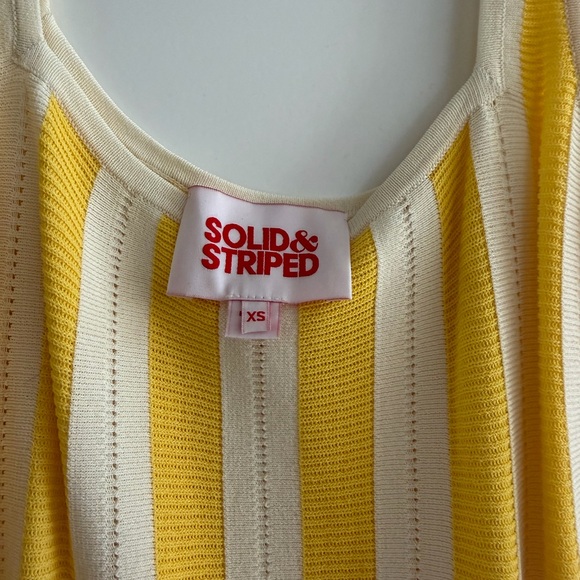 SOLID & STRIPED Yellow, White and Pink Striped Maxi Dress - Picture 2 of 3